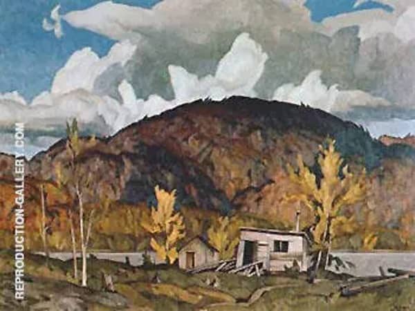 Lumbermans Cabin by A J Casson | Oil Painting Reproduction