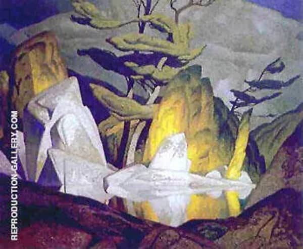 Rock Pool by A J Casson | Oil Painting Reproduction