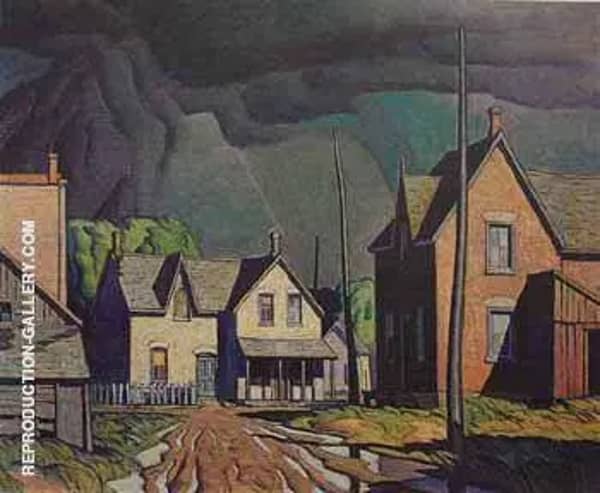 Thunder Storm by A J Casson | Oil Painting Reproduction