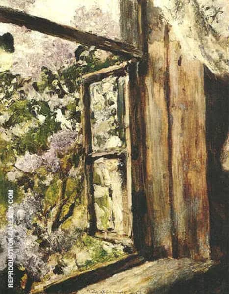 Open Window Lilacs 1886 by Valentin Serov | Oil Painting Reproduction