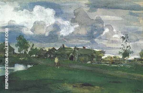 Village 1898 by Valentin Serov | Oil Painting Reproduction