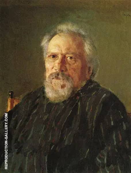 Portrait of Nikolai Semionovich Leskov 1894 | Oil Painting Reproduction
