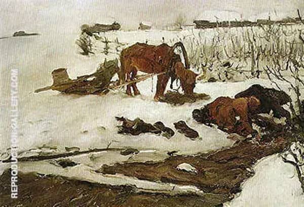 Rinsing Linen On the River 1901 | Oil Painting Reproduction