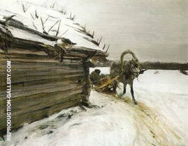 In Winter 1898 by Valentin Serov | Oil Painting Reproduction