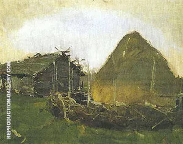 Haystack 1901 by Valentin Serov | Oil Painting Reproduction