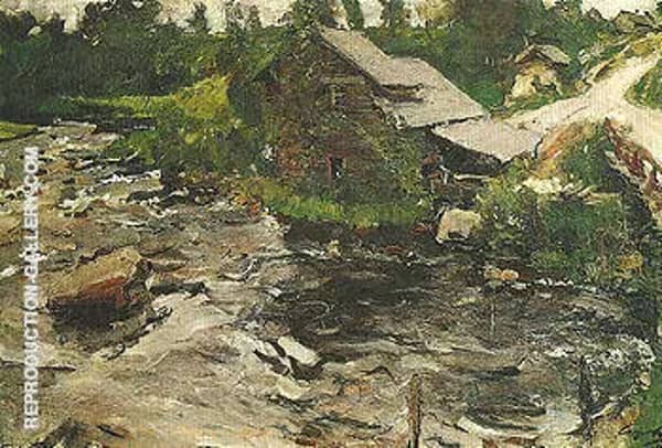 A Mill in Finland 1902 by Valentin Serov | Oil Painting Reproduction