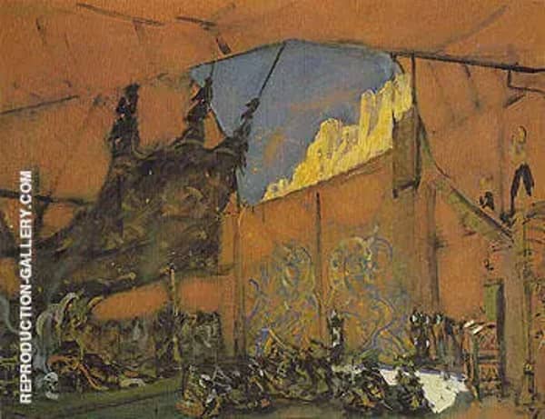 Set design for the Opera Judith Act III Holofernes Tent 1907 | Oil Painting Reproduction