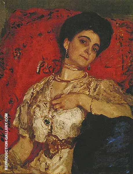 Portrait of Maria Akimova 1908 | Oil Painting Reproduction