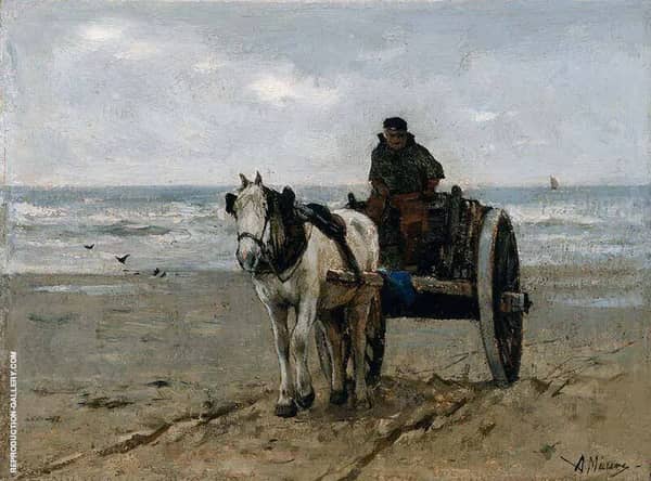 Seaweed Gatherer by Anton Mauve | Oil Painting Reproduction