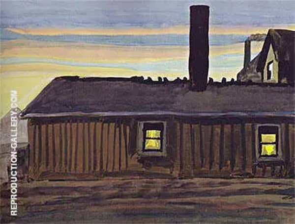 House in November Evening 1919 | Oil Painting Reproduction