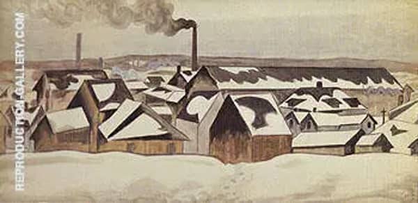 Snow Patterns 1920 by Charles Burchfield | Oil Painting Reproduction