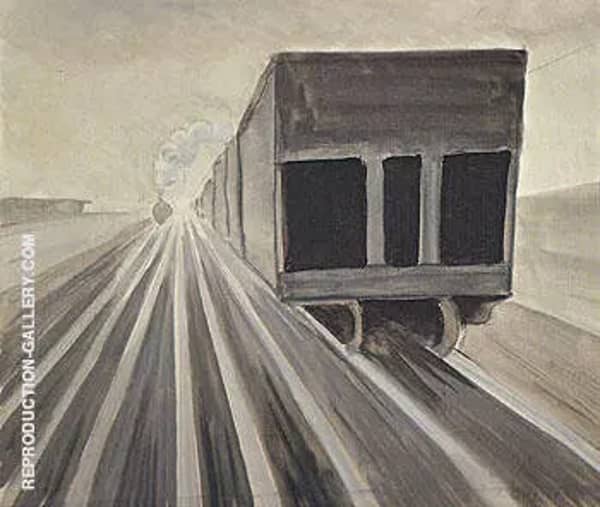 Passing Trains 1920 by Charles Burchfield | Oil Painting Reproduction