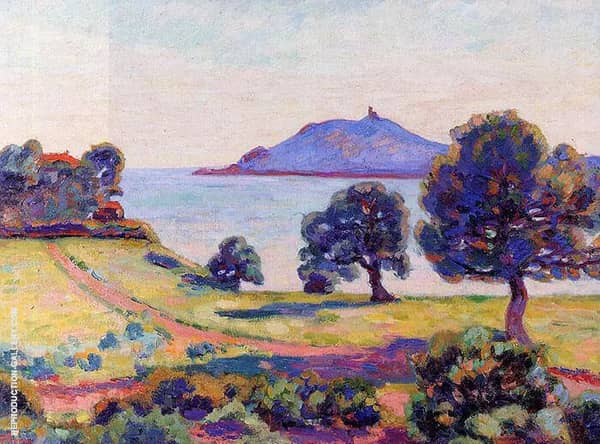 Agay the Chateau and the Signal Tower 1894 | Oil Painting Reproduction