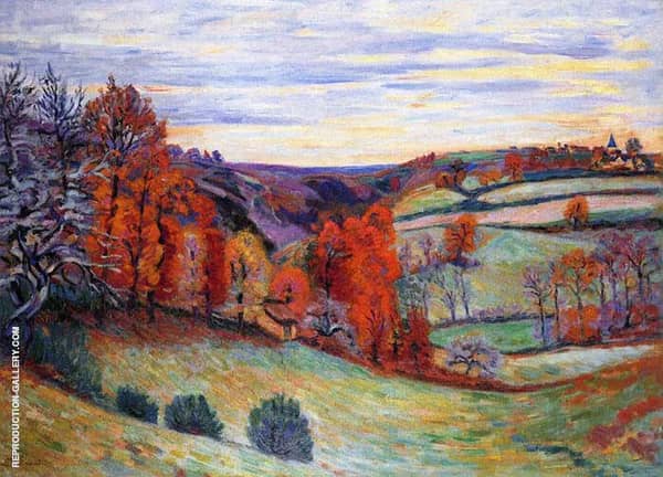Barnyard Crozant 1895 by Armand Guillaumin | Oil Painting Reproduction