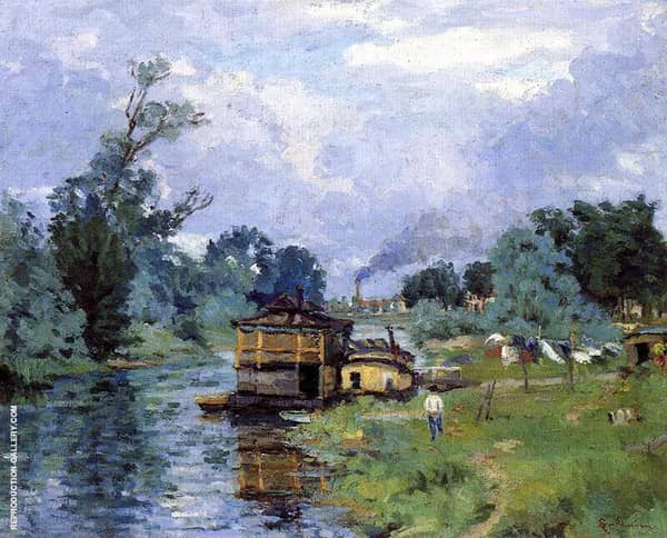 Cotes de Fleuve 1880 by Armand Guillaumin | Oil Painting Reproduction