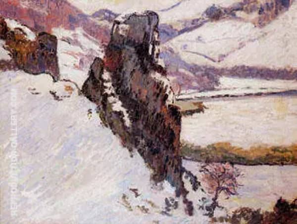 Creuse in the Snow by Armand Guillaumin | Oil Painting Reproduction
