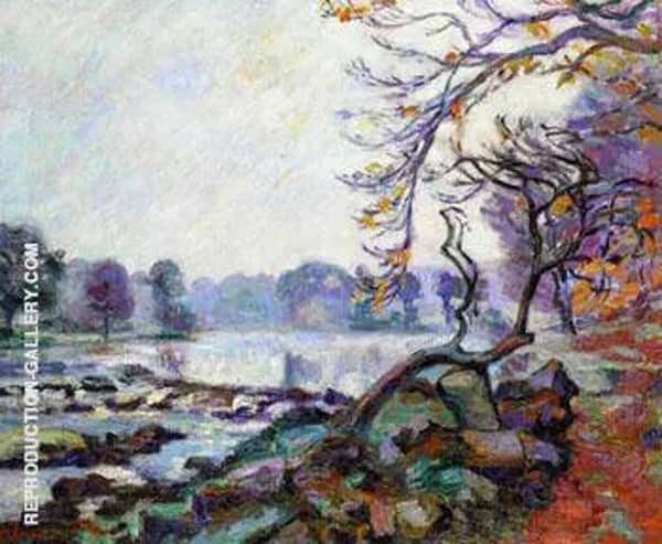 Dam at Genetin Crozant by Armand Guillaumin | Oil Painting Reproduction