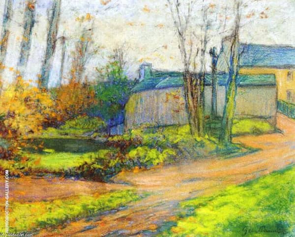 Landscape with Small Houses | Oil Painting Reproduction