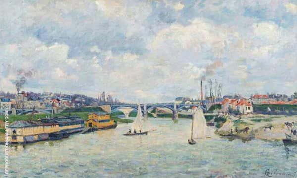 Le Port de Charenton 1878 by Armand Guillaumin | Oil Painting Reproduction