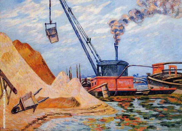 Le Quai d'Austerlitz 1899 by Armand Guillaumin | Oil Painting Reproduction