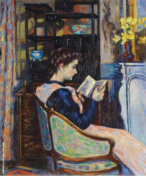 Mademoiselle Guillaumin Reading 1907 | Oil Painting Reproduction