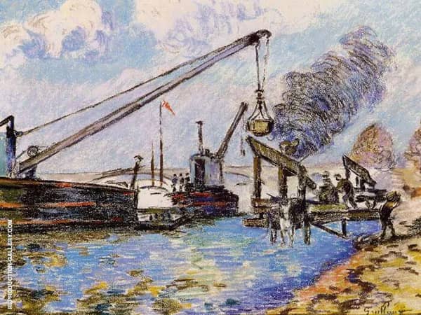 Paris Quai de La Rapee by Armand Guillaumin | Oil Painting Reproduction