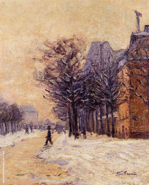 Passers by in Paris in Winter 1888 | Oil Painting Reproduction