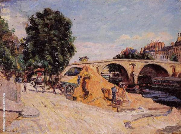 Pont Marie From the Quai d'Anjou 1883 | Oil Painting Reproduction