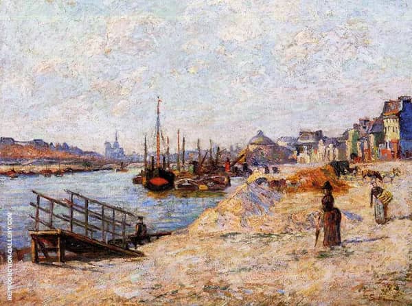 Quai de Bercy c1881 by Armand Guillaumin | Oil Painting Reproduction