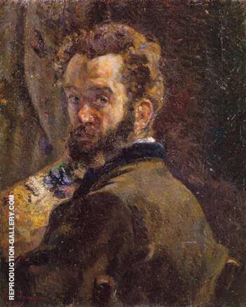Self Portrait with Easel 1878 | Oil Painting Reproduction