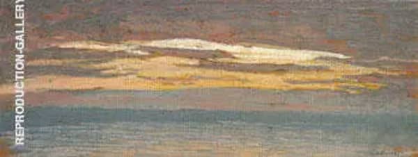 View of The Sea at Sunset 1862 by Claude Monet | Oil Painting Reproduction