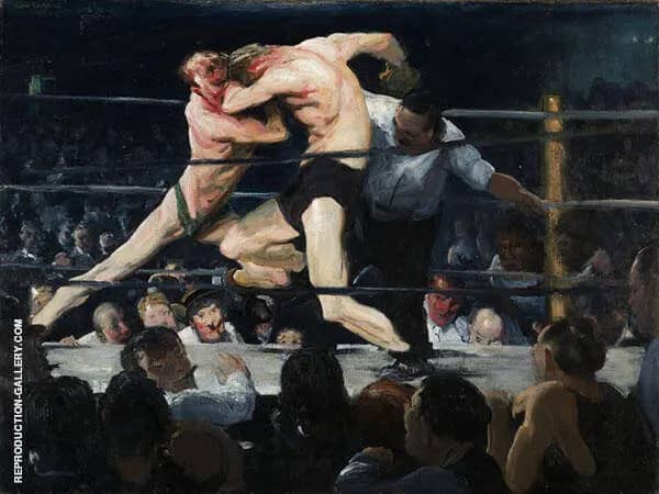 Stag at Sharkeys 1909 by George Bellows | Oil Painting Reproduction