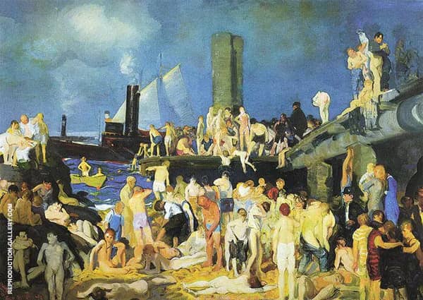 Riverfront No 1 1915 by George Bellows | Oil Painting Reproduction