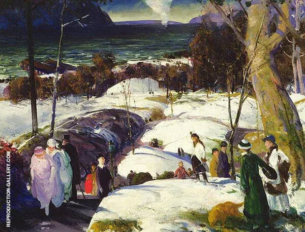 Easter Snow 1915 by George Bellows | Oil Painting Reproduction
