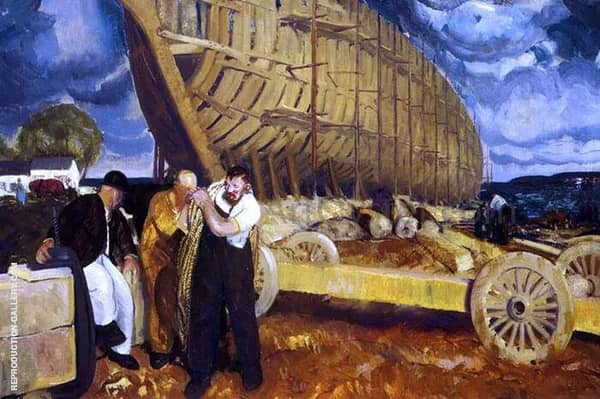 Builders of Ships 1916 by George Bellows | Oil Painting Reproduction