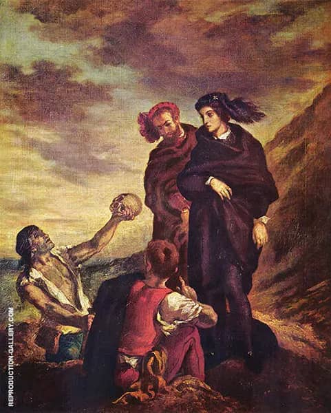 Hamlet and Horatio the Graveyard 1839 | Oil Painting Reproduction