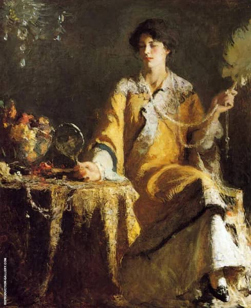 Reflections by Frank Weston Benson | Oil Painting Reproduction