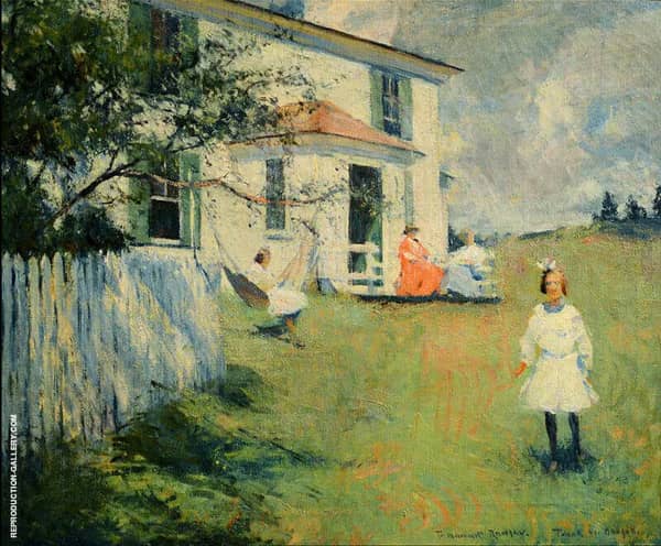 The Benson Family at Wooster Farm North Haven Maine 1901 | Oil Painting Reproduction