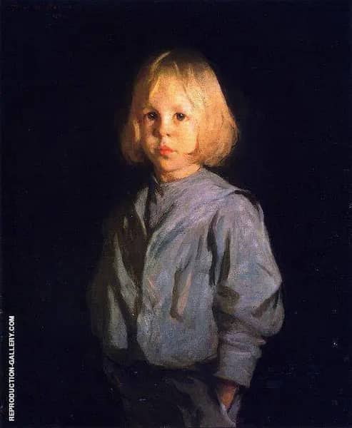 Portrait of a Boy by Frank Weston Benson | Oil Painting Reproduction