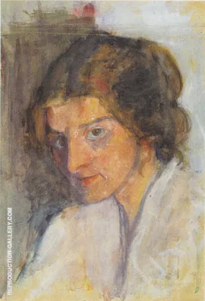 Self Portrait 1897 by Paula Modersohn-Becker | Oil Painting Reproduction