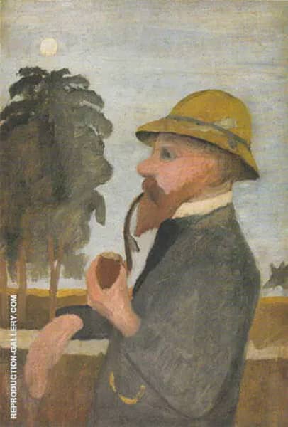 Otto Modersohn with his Pipe 1906/7 | Oil Painting Reproduction