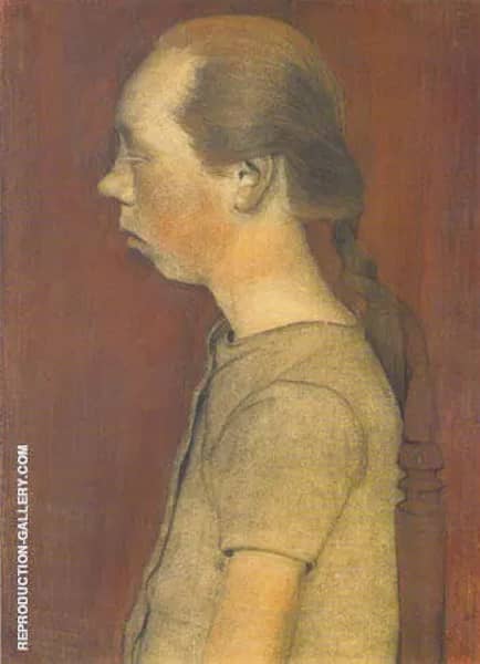 Seated Girl in Profile 1899 | Oil Painting Reproduction