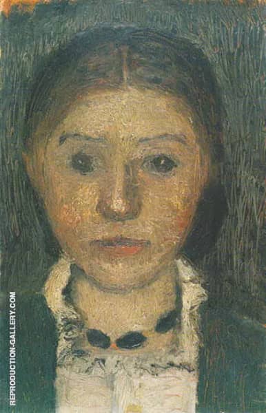 Self Portrait with Necklace 1903 | Oil Painting Reproduction