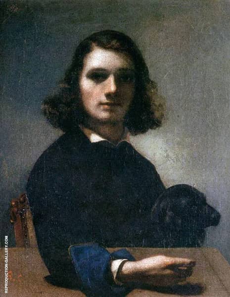 Self-Portrait 1842 by Gustave Courbet | Oil Painting Reproduction