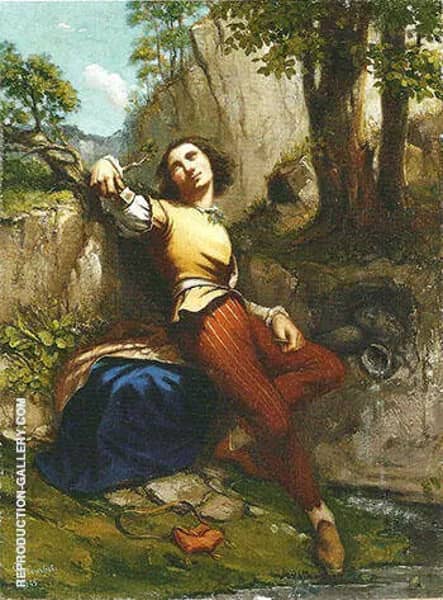 The Sculptor 1845 by Gustave Courbet | Oil Painting Reproduction