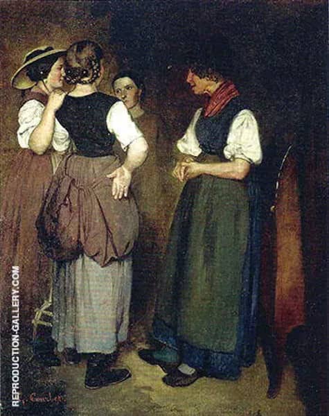 Three Sisters The Stories of Grandmother Salvan ca.1846-47 | Oil Painting Reproduction