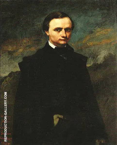 Clement Laurier 1855 by Gustave Courbet | Oil Painting Reproduction