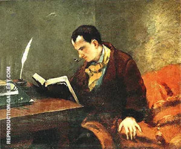 Charles Baudelaire ca.1848 by Gustave Courbet | Oil Painting Reproduction