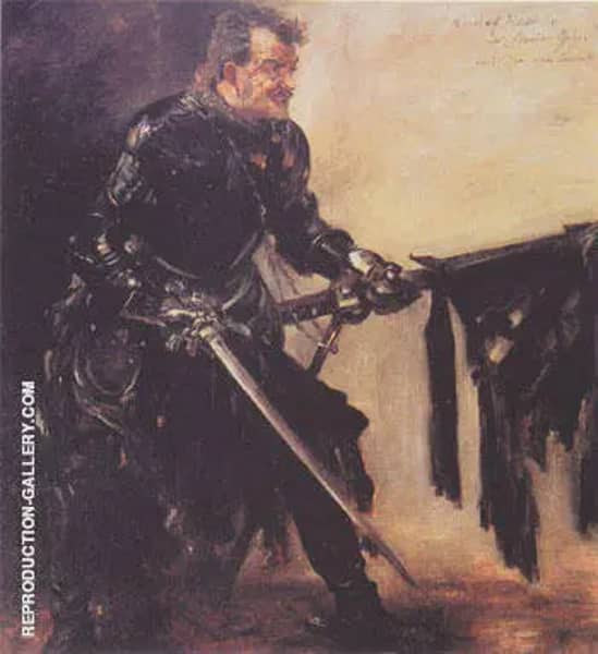 Rudolf Rittner as Florian Geyer 1906 | Oil Painting Reproduction