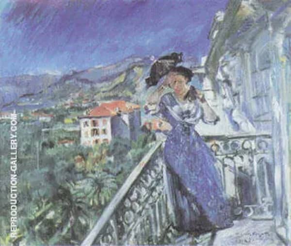 On the Balcony in Bordighera 1912 | Oil Painting Reproduction